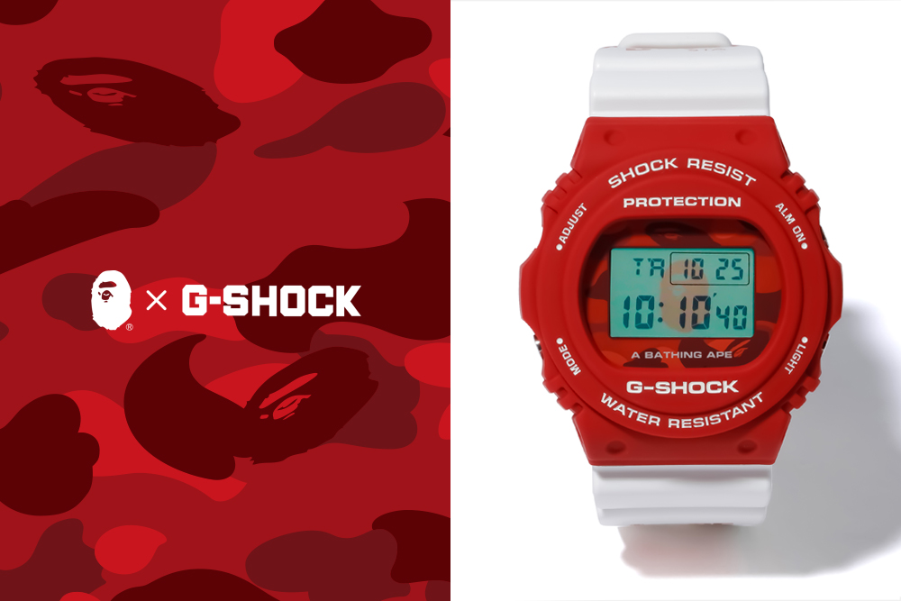 G SHOCKDWベースのA BATHING APEコラボウォッチ   Impress Watch