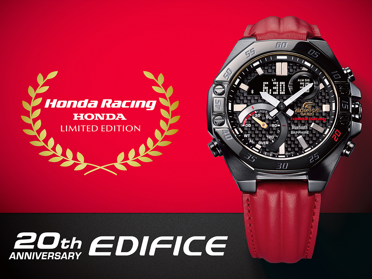 カシオ、Honda Racing「EDIFICE」。ブランド20周年祝したゴールド