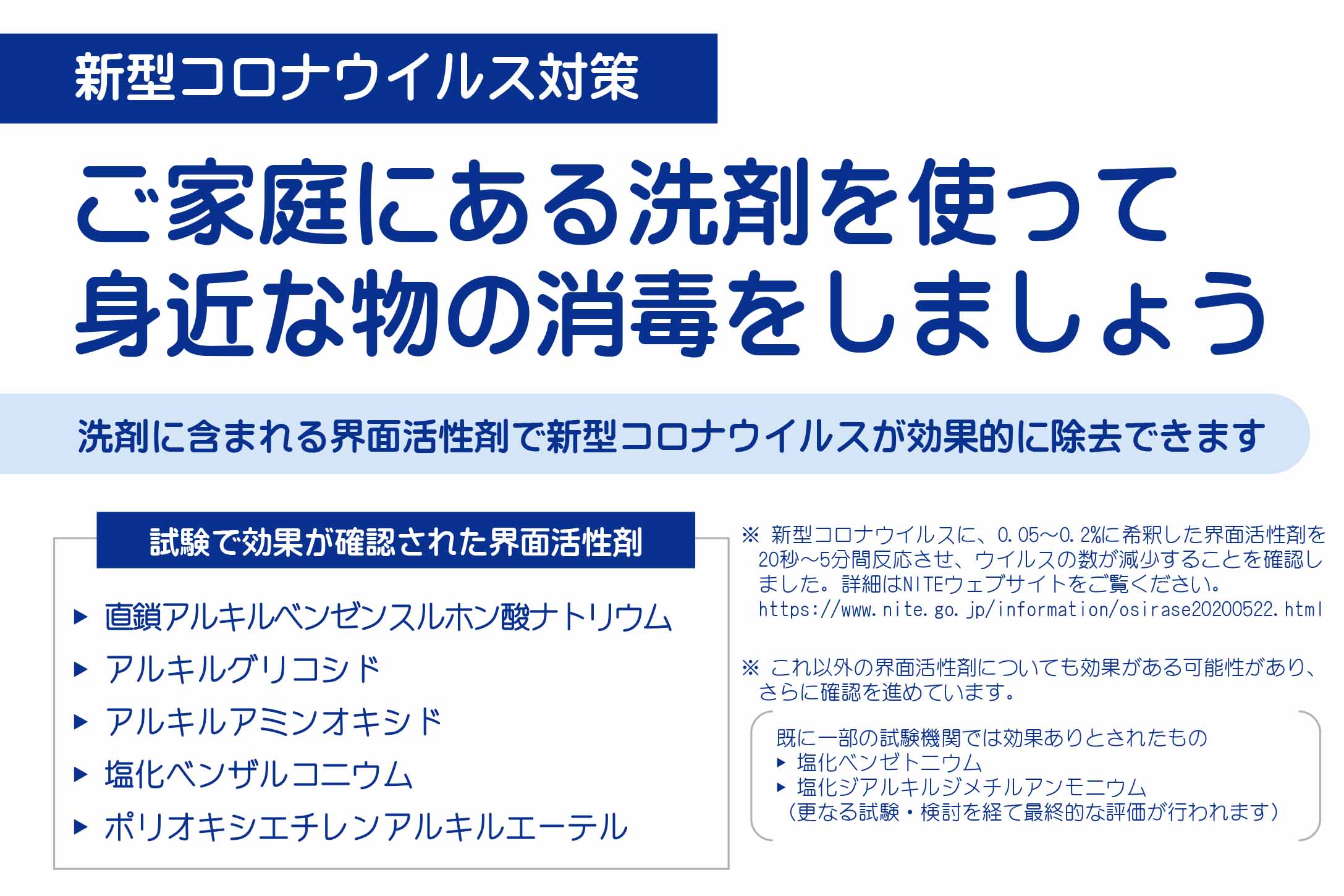 ウイルス 塩化 ニウム ベンザ ルコ コロナ 【最新】新型コロナウイルスに有効な界面活性剤について