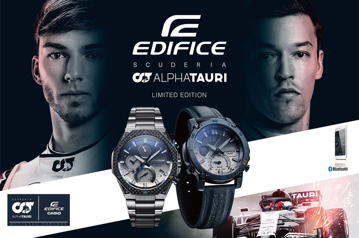 カシオ、F1「アルファタウリ」チーム初の「EDIFICE」 - Impress Watch