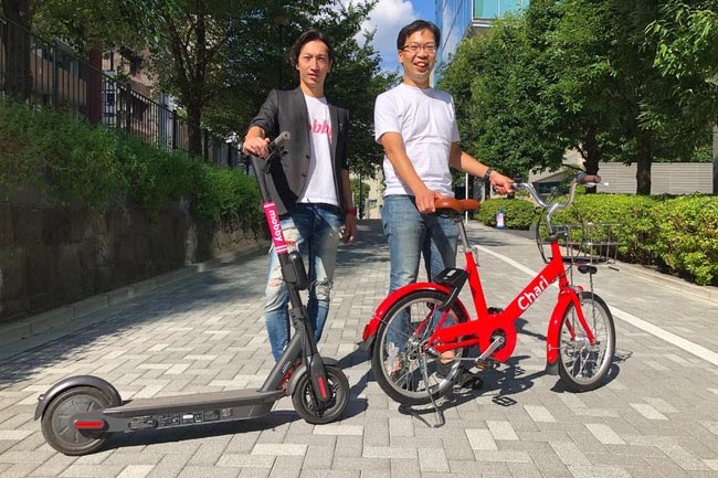 チャリチャリとmobbyが提携。電動キックボードも自転車も選べる