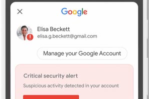 リンク され て いる google アカウント の 重大 な セキュリティ 通知