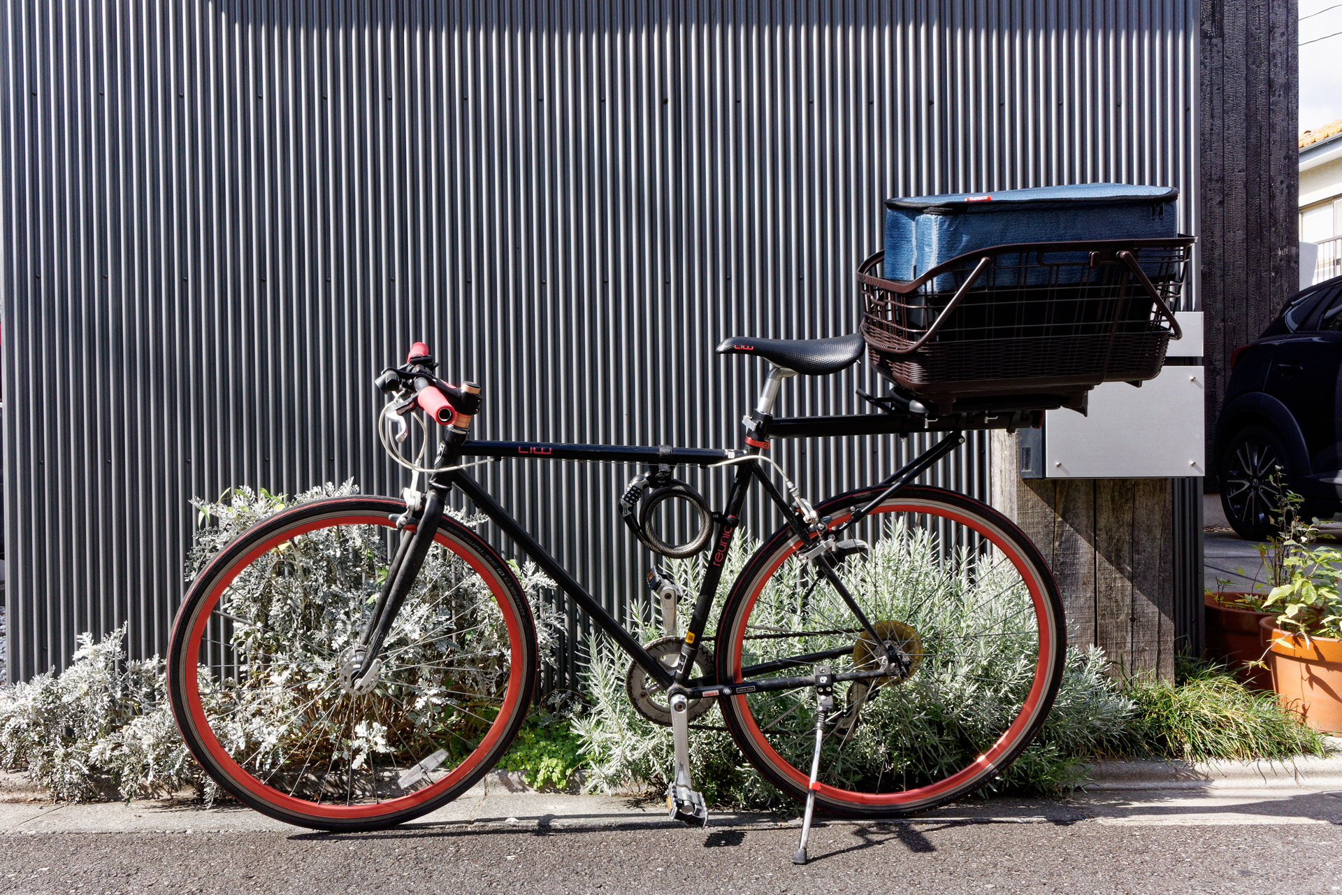 実用自転車　荷台　リアキャリア