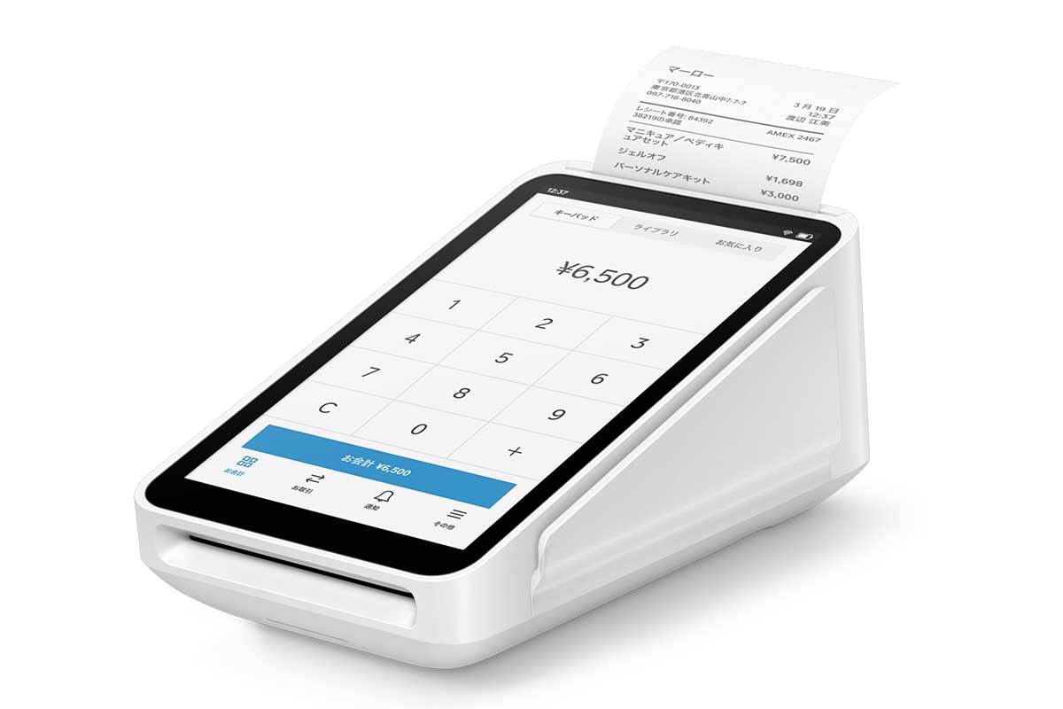 Square、持ち運べる一体型決済端末「Square Terminal」。プリンタも