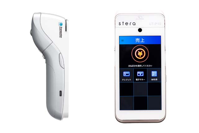 テーブル会計対応のモバイル決済端末「stera mobile」。三井住友カード 
