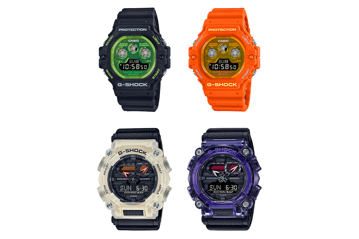 G Shock スケルトン蛍光色ダイヤルや反射バンドなど新作2機種 Impress Watch