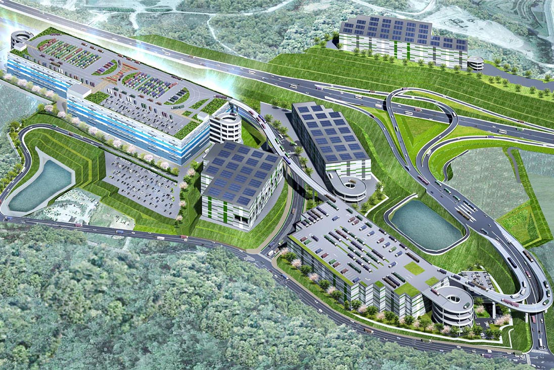 日本初の高速IC直結「次世代物流施設」 自動運転トラックに対応