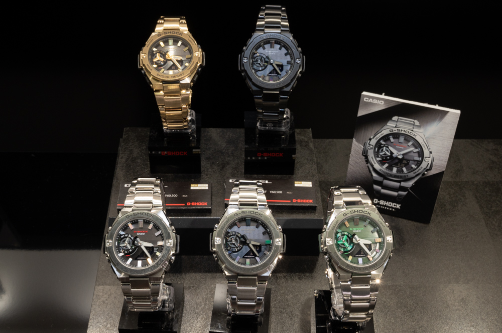 メタルG-SHOCK「G-STEEL」 新構造で薄く軽くなった「GST-B500