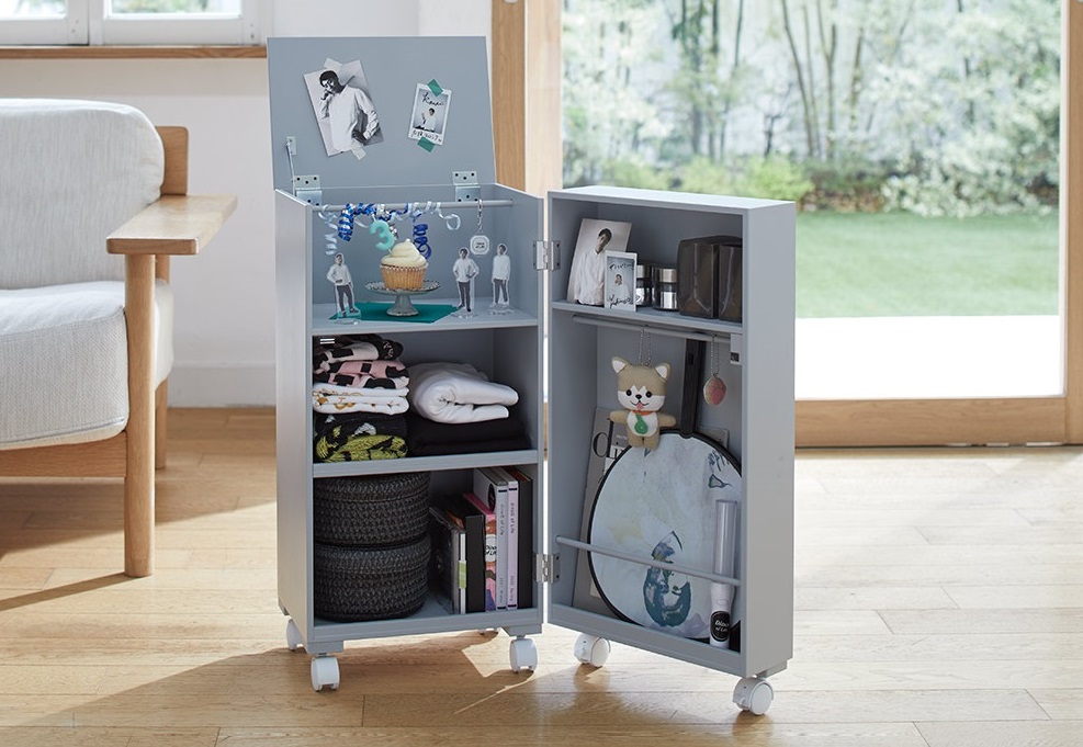 ディノス、大判うちわも収納できる「推し活ワゴン」 - Impress Watch