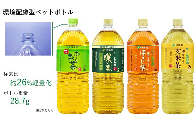 お～いお茶」2Lペットボトルが軽量化。国内最軽量 - Impress Watch