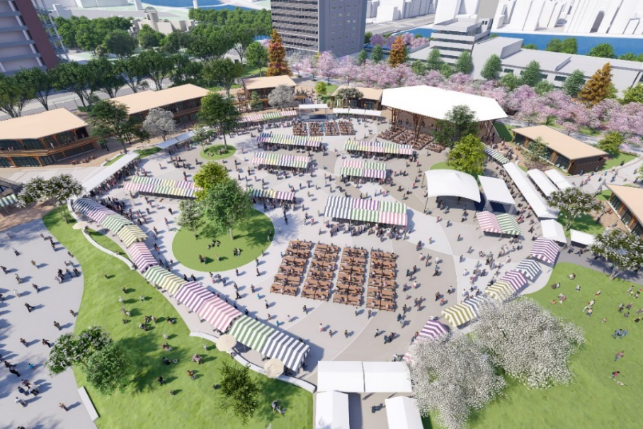 広島市民球場跡地の広場名称は「HIROSHIMA GATE PARK PLAZA