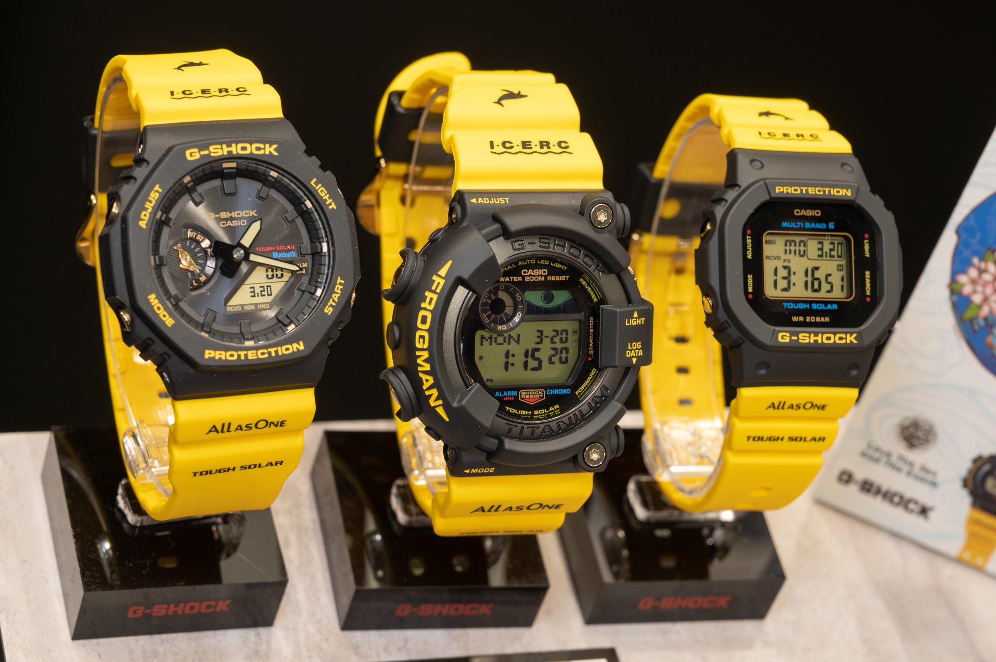 G-SHOCK イルカ・クジラ、初代ブラック×イエロー復刻 注目3モデルで