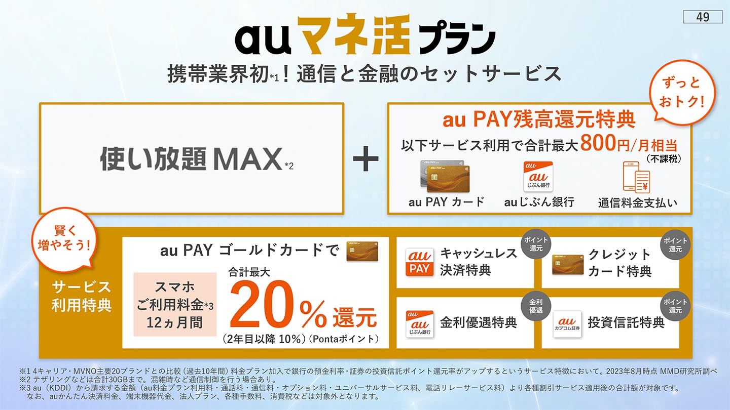 au、新料金プランは「マネ活」 データ使い放題+金融サービスでお得に - Impress Watch