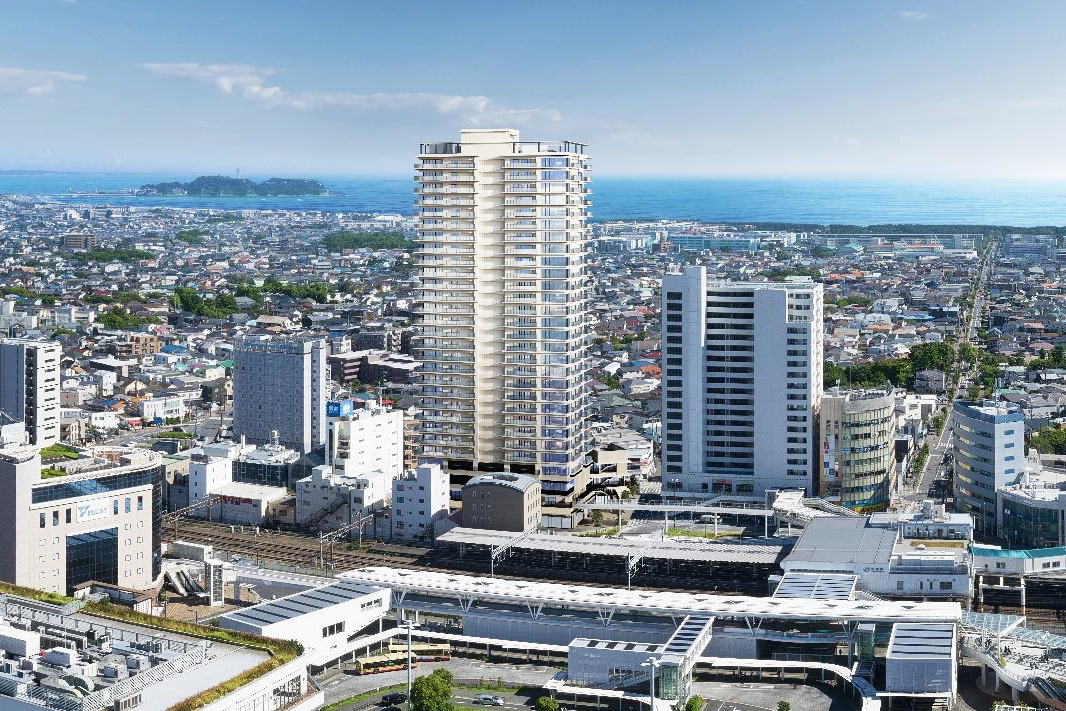 辻堂駅直結、29階建て商住一体複合タワー「THE TOWER 湘南辻堂