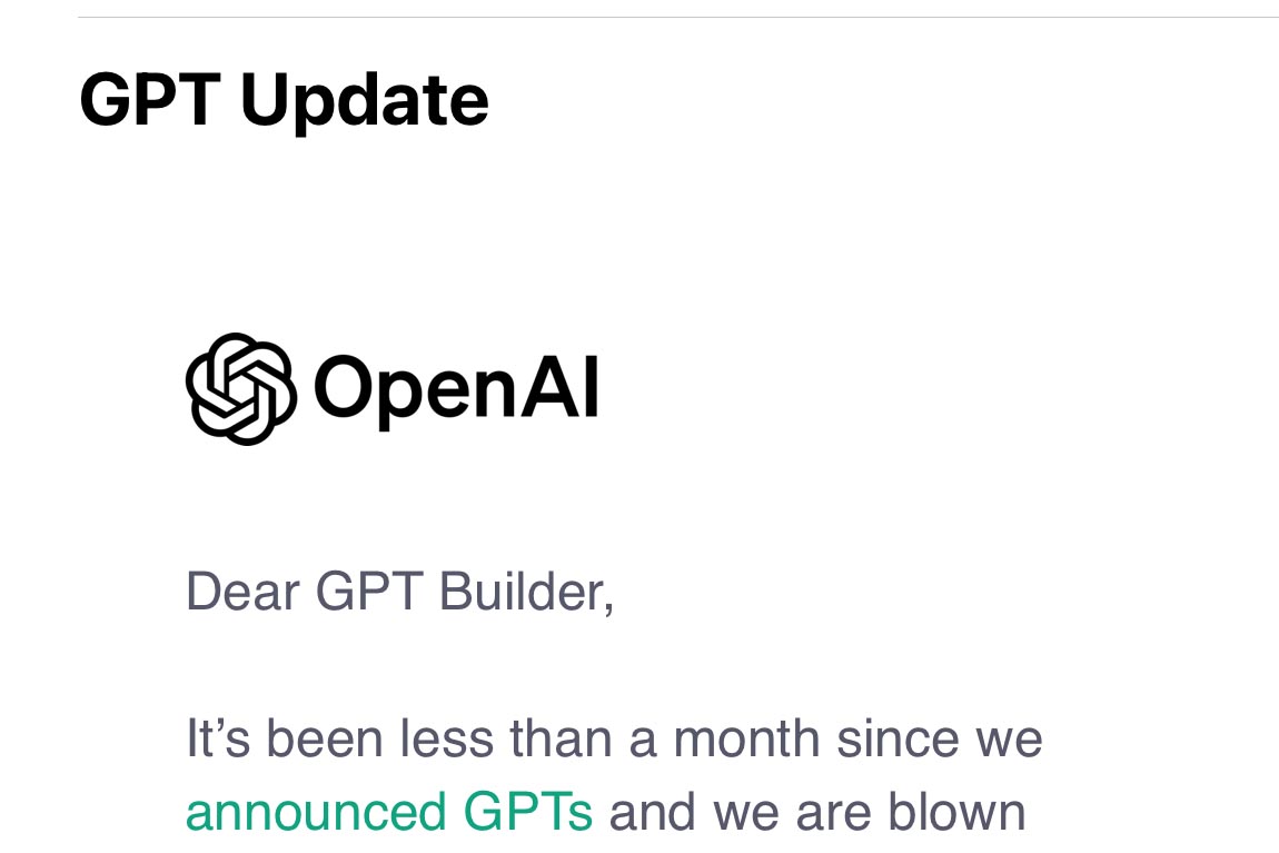 OpenAI pospone el lanzamiento de la tienda de aplicaciones “GPT Store” hasta enero “Pasaron muchas cosas” – Impress Watch