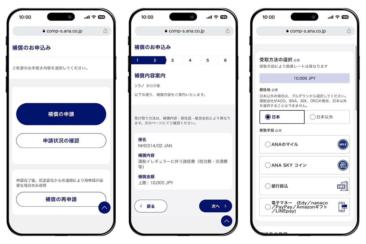 ANA、欠航の補償手続がスマホで可能に 受取は電子マネーも - Impress Watch