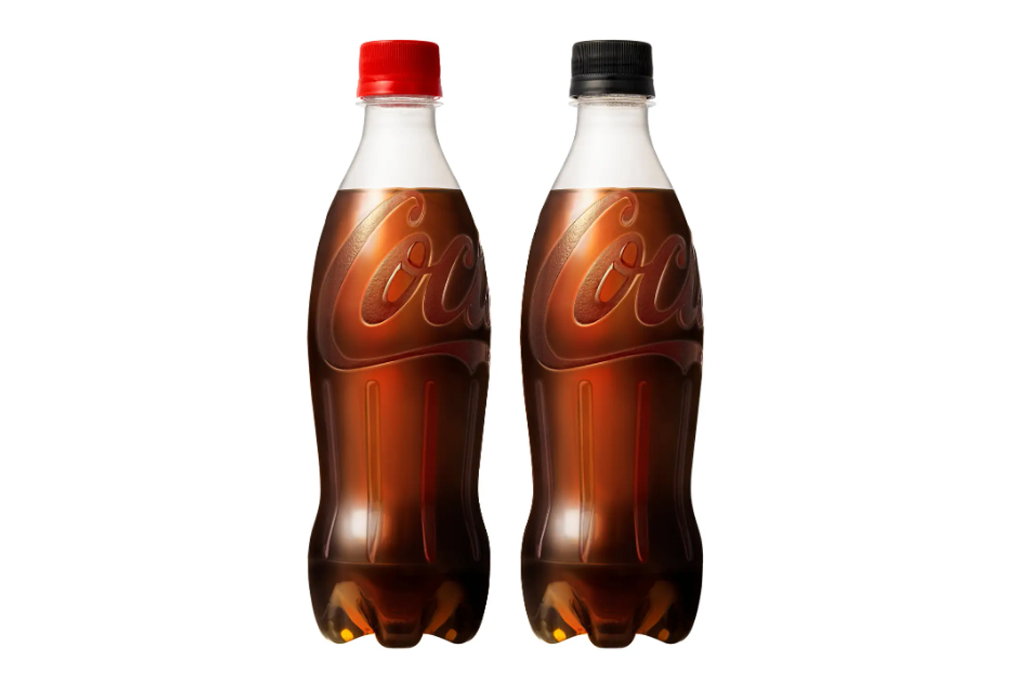 コカ・コーラとコカ・コーラ ゼロにラベルレス500mlPET - Impress Watch