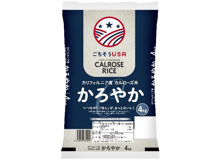 イオン、アメリカ産の100%カルローズ米「かろやか」 4kg2894円