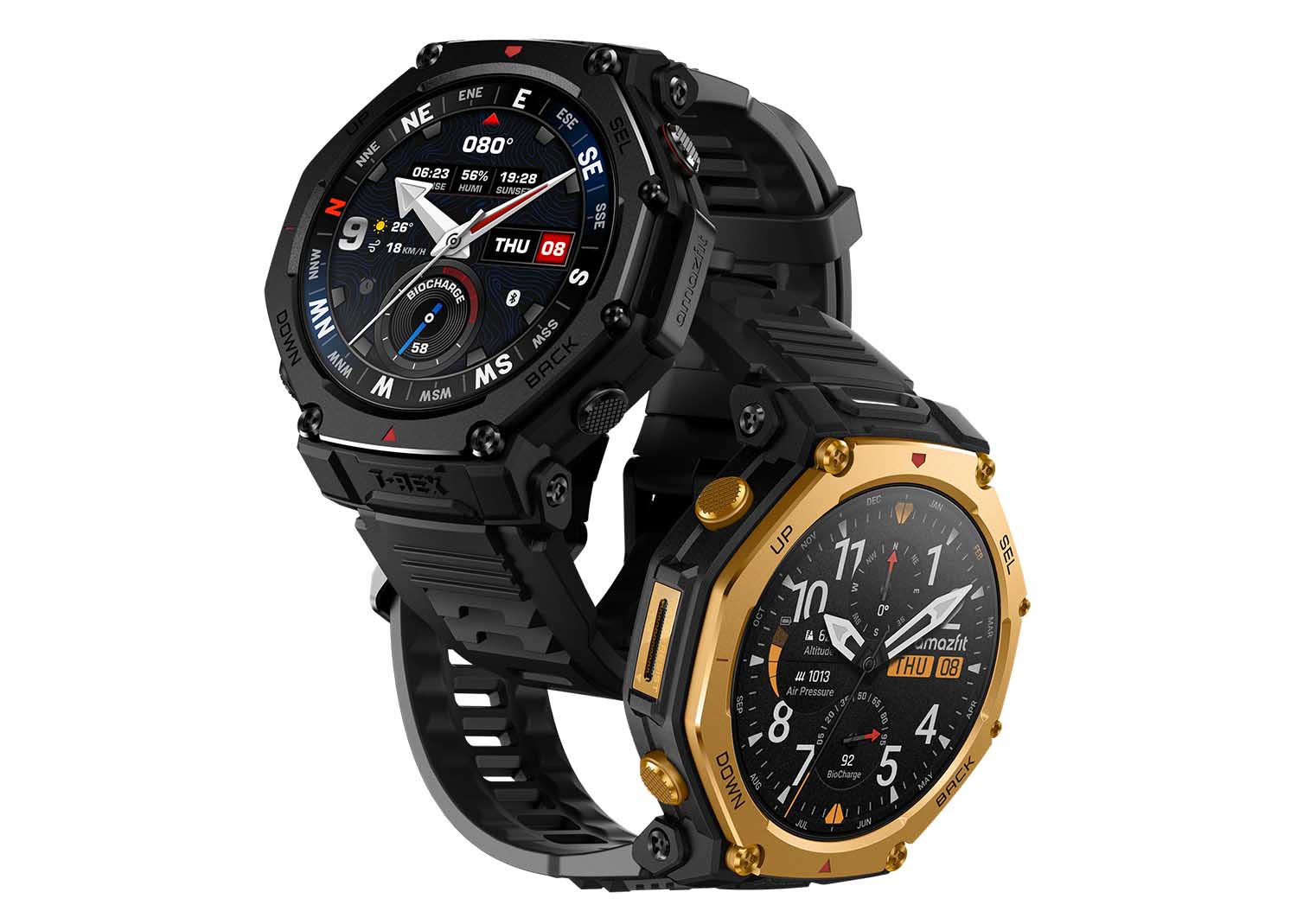 スマホ要らずでナビ チタンボディのGPSウォッチ「Amazfit T-Rex 3 Pro