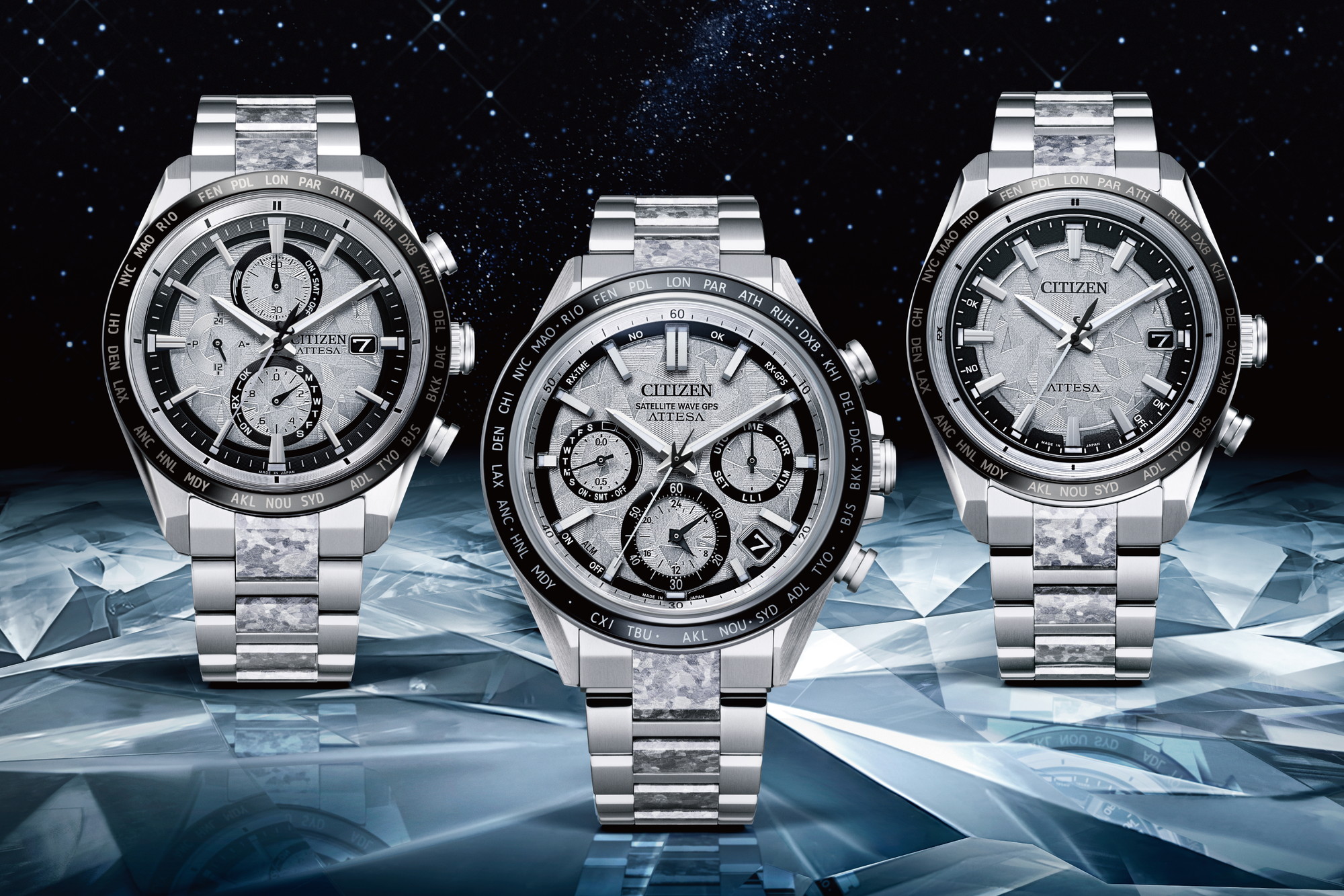 シチズン アテッサ、シルバーに輝く“結晶チタニウム”3モデル - Impress