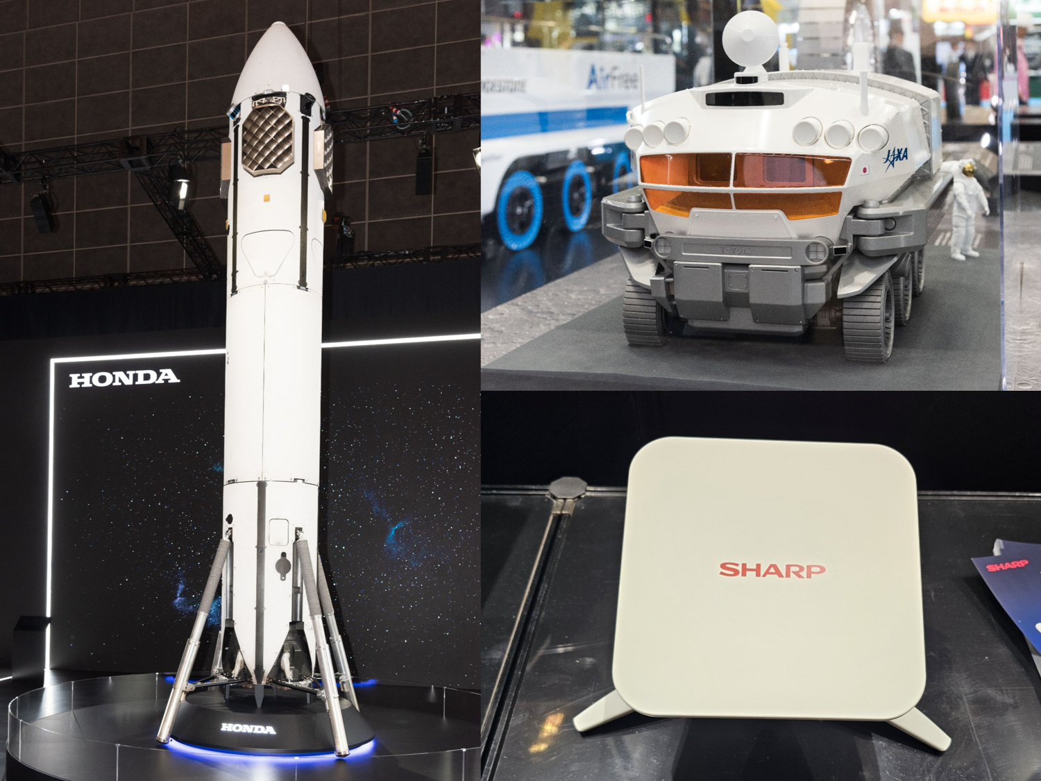 ホンダの再使用ロケットやシャープ衛星通信アンテナ 「モビショー2025 