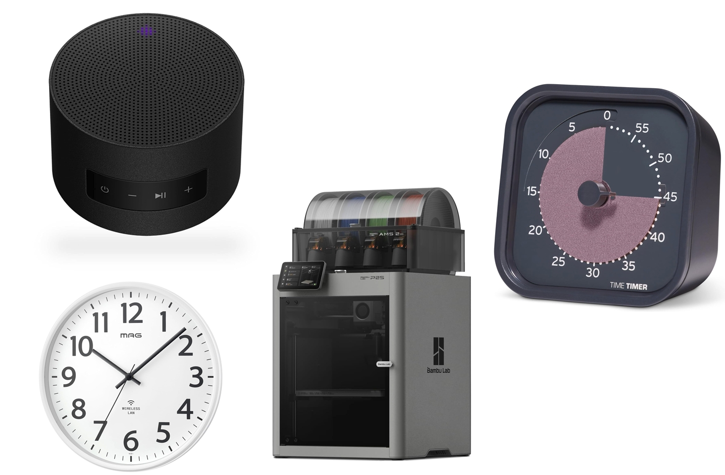 ポータブルスピーカー、無線LAN対応時計、3Dプリンターなど 小出悠太郎