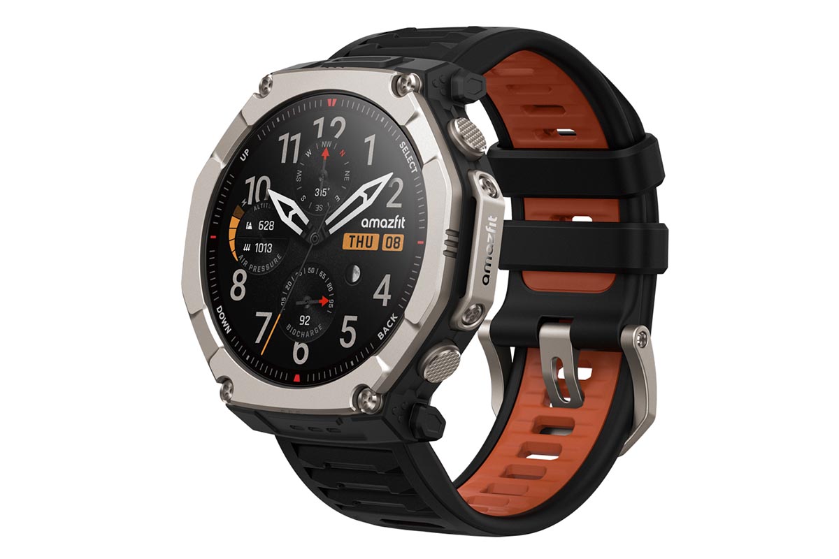 チタンボディのフラグシップウォッチ「Amazfit T-Rex Ultra 2