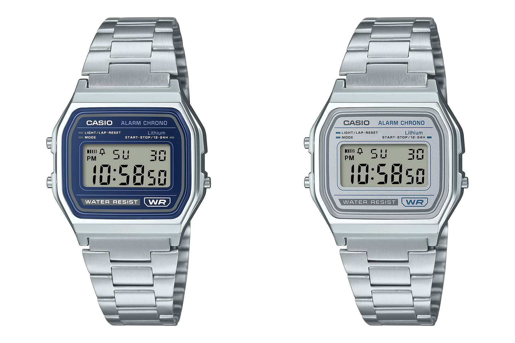 チープカシオのロングセラー「A158」に青のカラバリ - Impress Watch