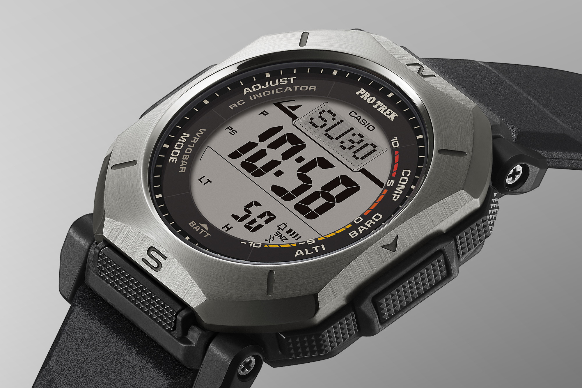 カシオ プロトレック PRW-3500Y 電波ソーラー 方位気圧高度温度計測 20気圧防水性能を備えた“PRO TREK” - 2015年 - ニュースリリース - CASIO