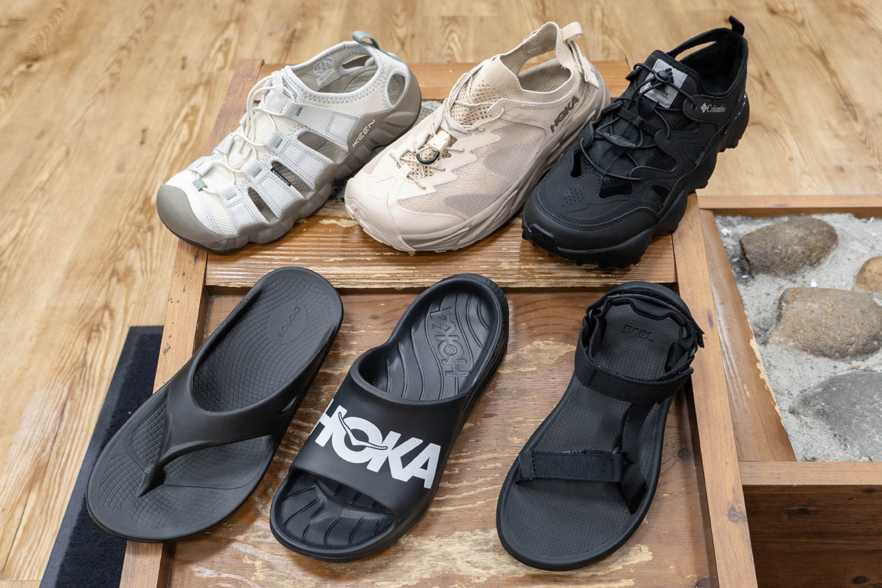 デザインも機能も多彩なサンダル コロンビア・KEEN・Teva・HOKA・OOFOS