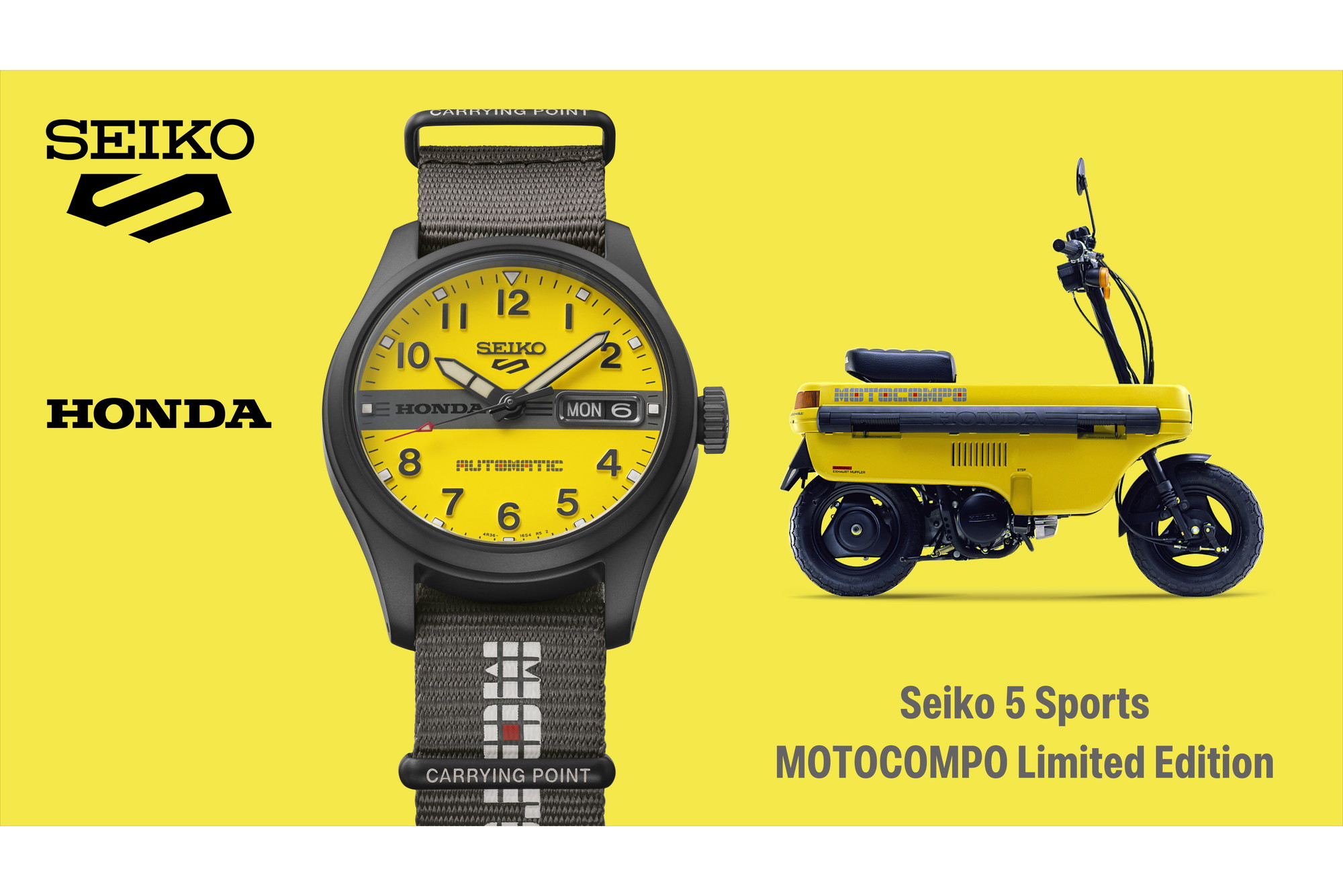セイコー 5スポーツ、ホンダ「モトコンポ」とコラボ - Impress Watch