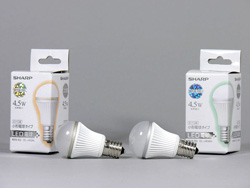 シャープ LED電球 E17小型電球タイプ・E26ボール電球タイプ 試用